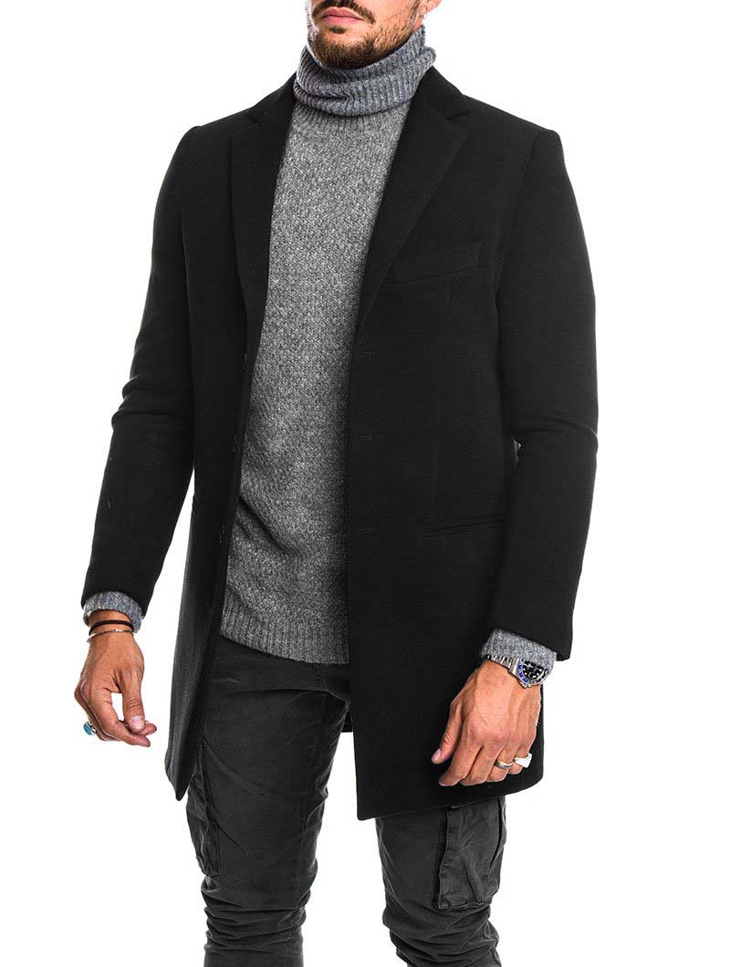 Luvo | Manteau Classique à Boutons Simples
