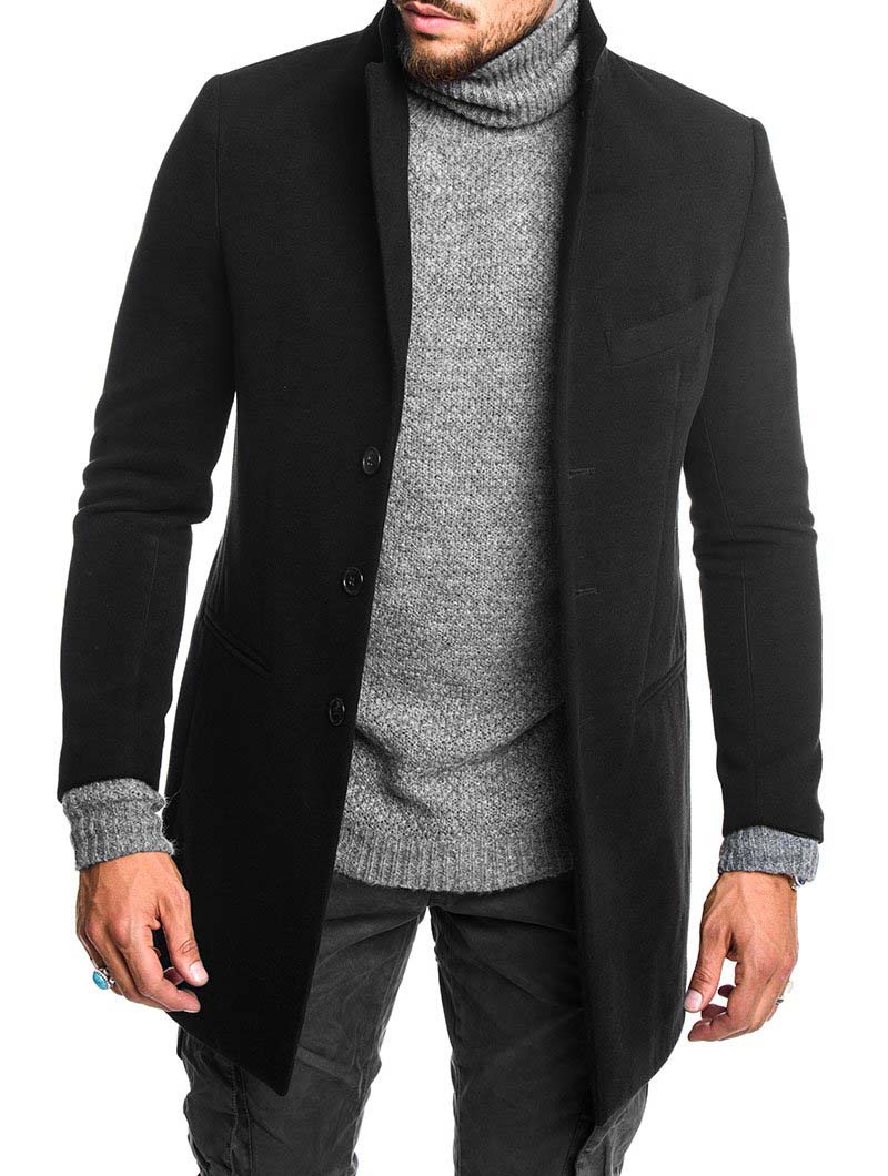 Luvo | Manteau Classique à Boutons Simples
