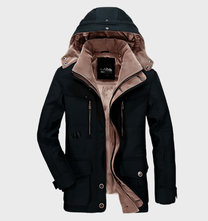 Luvo | Parka Hiver Épais pour Homme avec Capuche