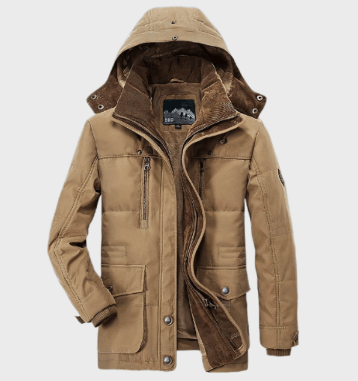 Luvo | Parka Hiver Épais pour Homme avec Capuche