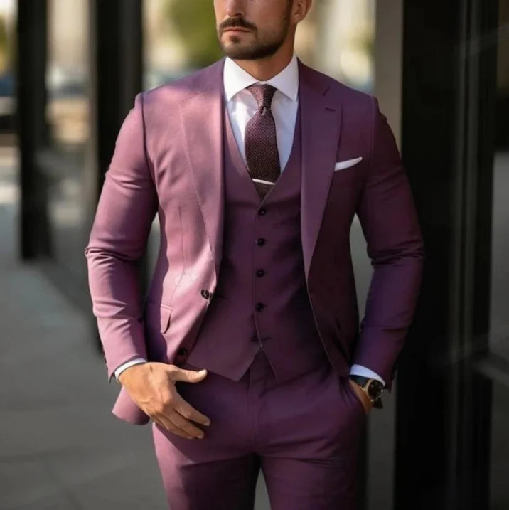 Luvo | Costume Homme 3 Pièces Élégant pour Invité de Mariage