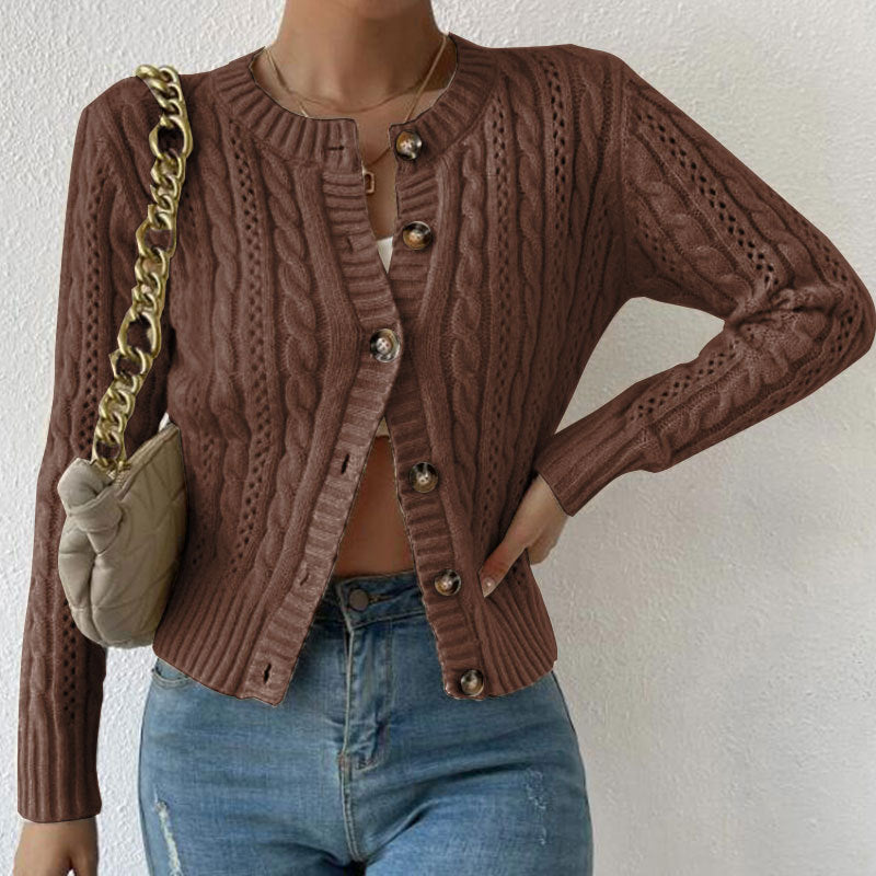 Luvo | Cardigan Tendance à Boutons pour Femme – Manches Longues