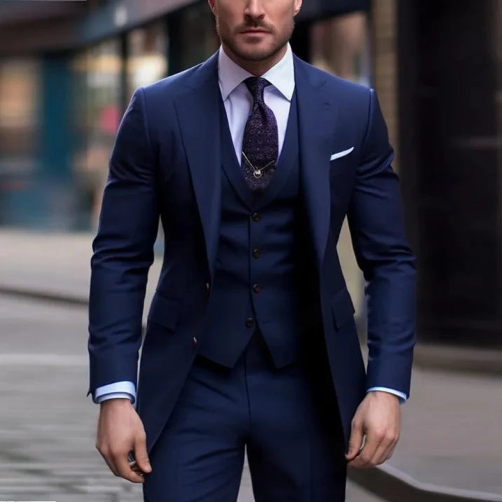 Luvo | Costume Homme 3 Pièces Élégant pour Invité de Mariage