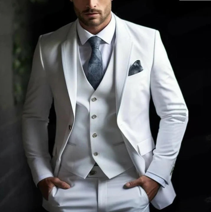 Luvo | Costume Homme 3 Pièces Élégant pour Invité de Mariage
