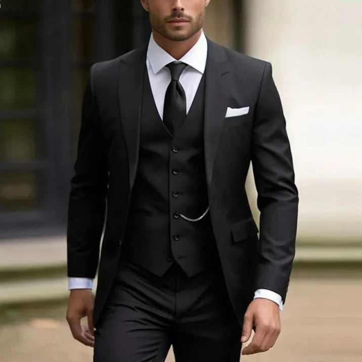 Luvo | Costume Homme 3 Pièces Élégant pour Invité de Mariage