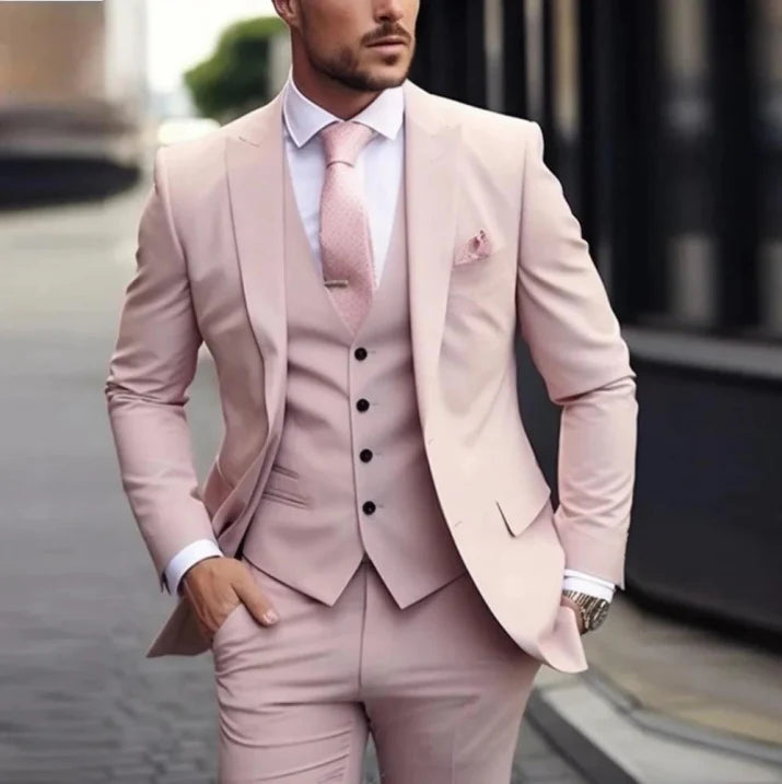 Luvo | Costume Homme 3 Pièces Élégant pour Invité de Mariage