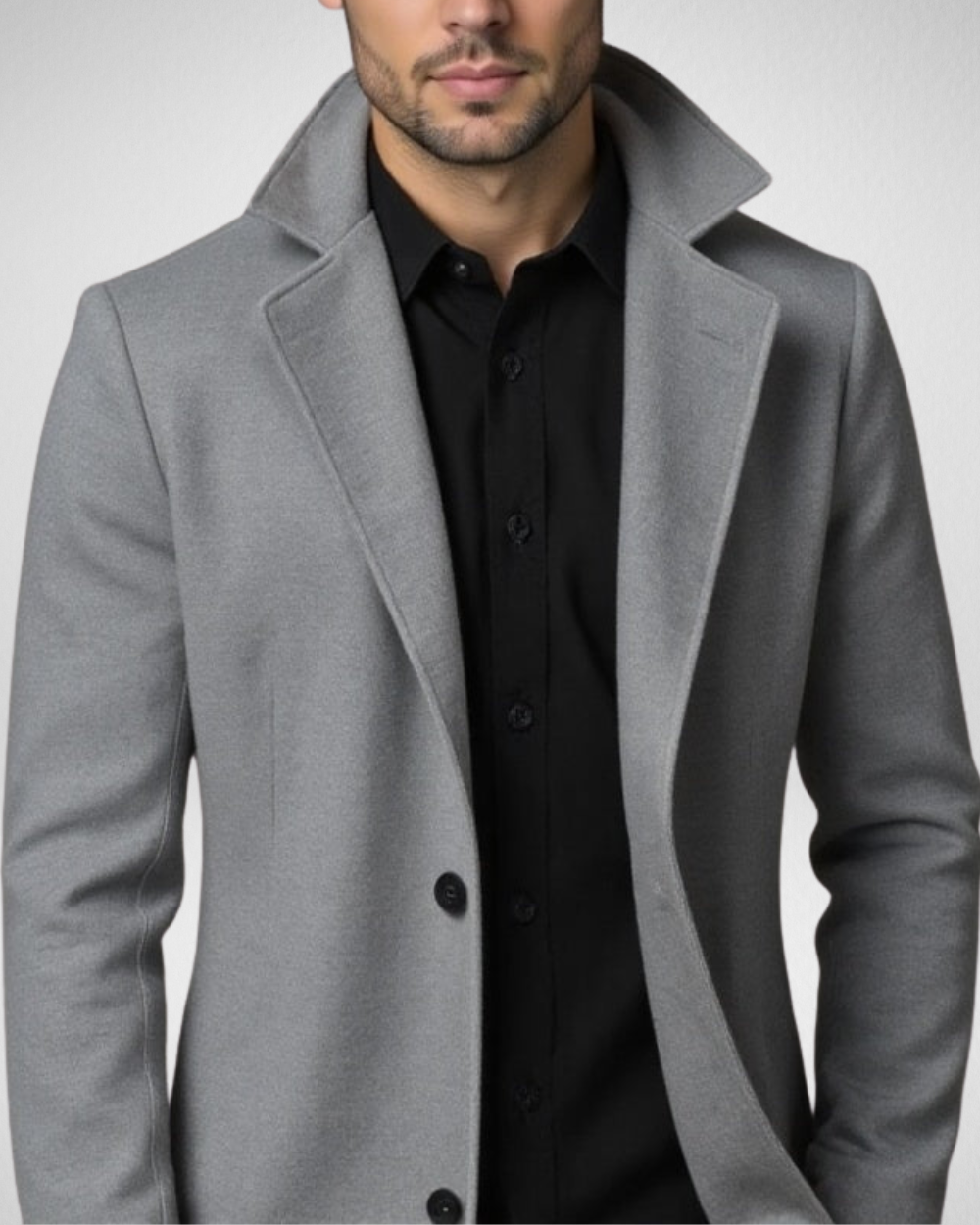Luvo | Manteau Long pour Homme - Manteau d’Hiver Doublure Chaude