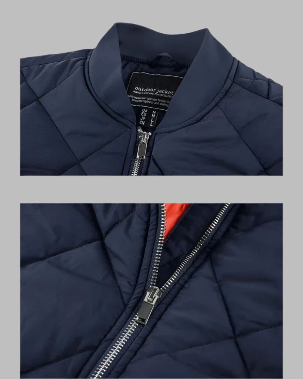 Luvo | Blouson Bombers Matelassé pour Homme - l’Automne et l’Hiver