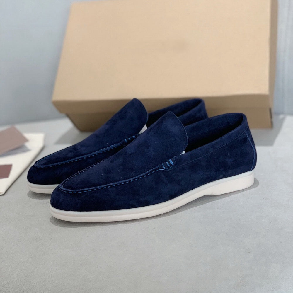 Luvo | Mocassins pour homme – Daim, design minimaliste et style Old Money
