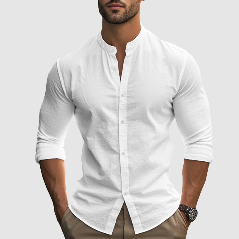 Luvo | Chemise en Lin d'Été – Style Décontracté Chic pour Homme