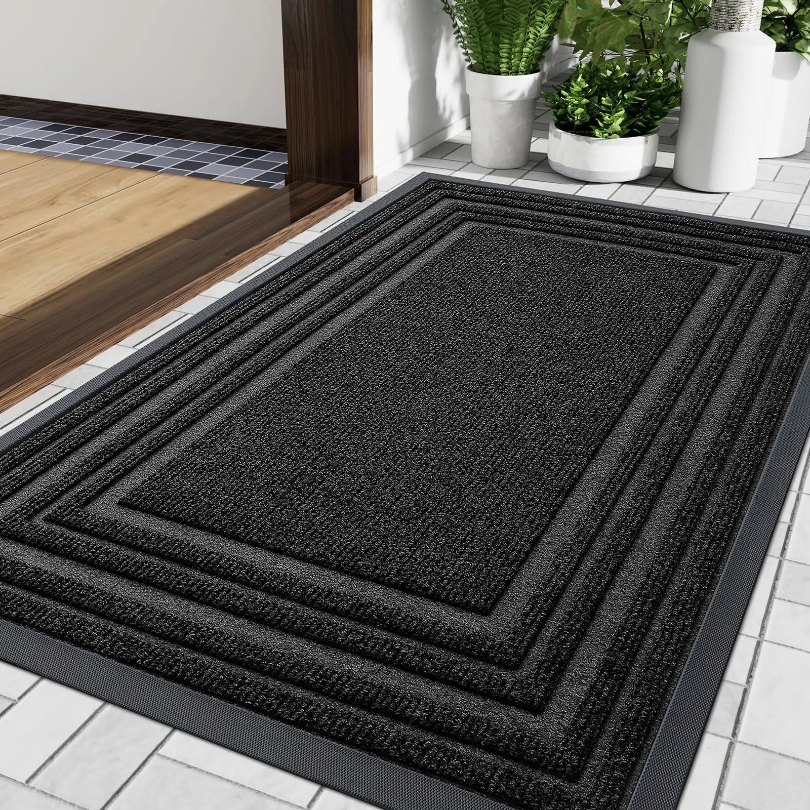 Luvo | Thin Non-Slip Doormat in Natural Rubber for Indoor and Outdoor Use