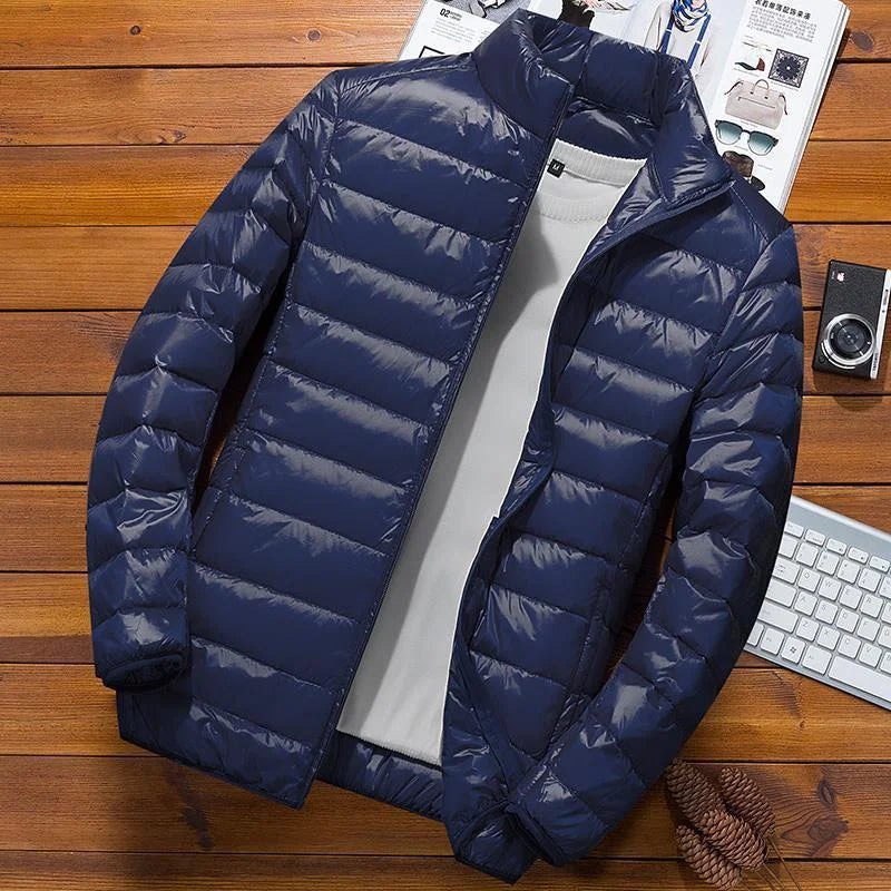 Luvo | Veste d’hiver matelassée à capuche pour homme – Manches longues