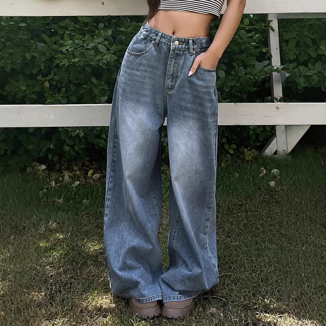 Luvo | Jean Baggy Tendance pour Femme - Jambes Larges