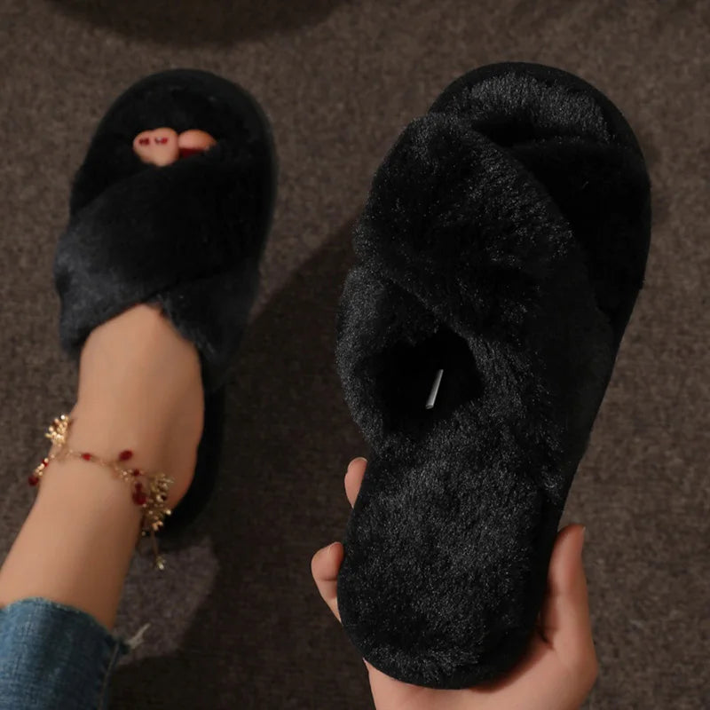 Luvo | Cozy Slippers for Women - Open Toe