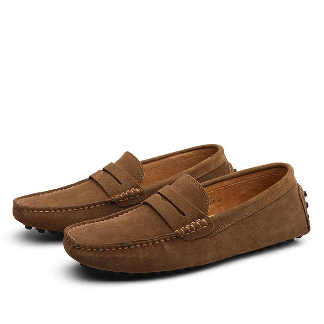 Luvo | Mocassins Homme en Daim Marina – Respirants et Stylés