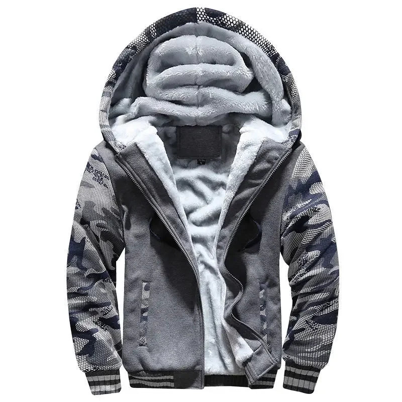 Luvo | Veste polaire matelassée pour homme – Avec capuche