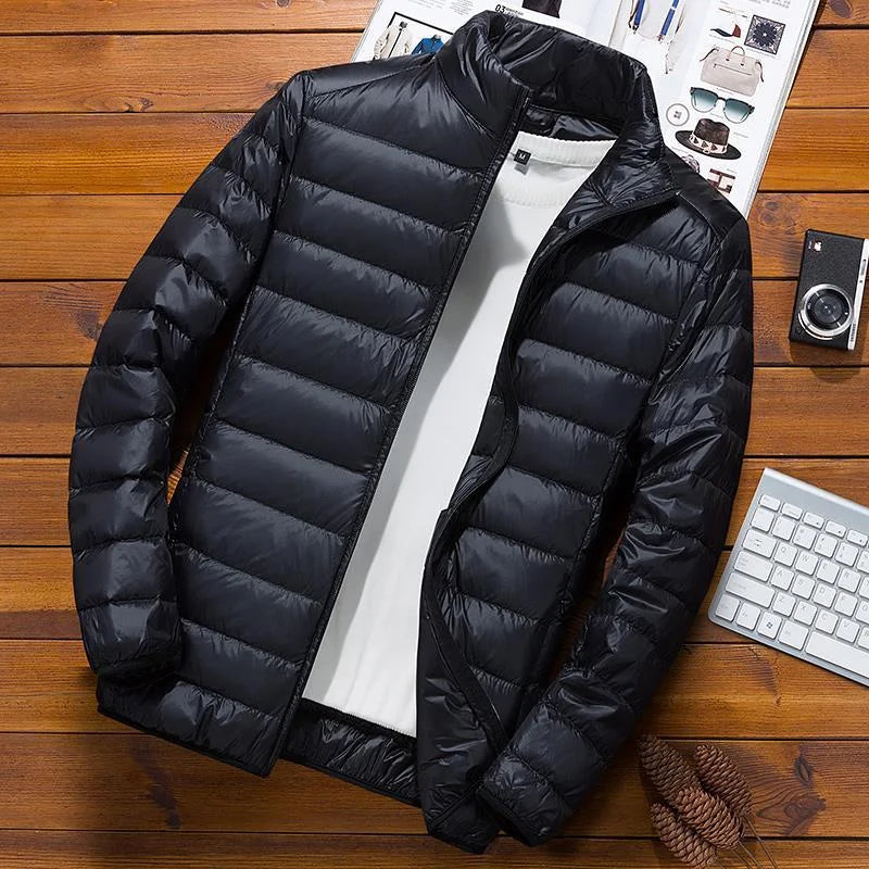 Luvo | Veste d’hiver matelassée à capuche pour homme – Manches longues