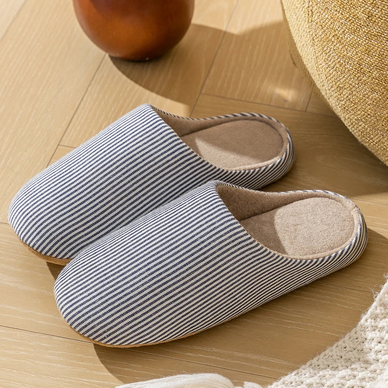 Luvo | Chaussons d’Intérieur Unisexe – Rayés et Pratiques
