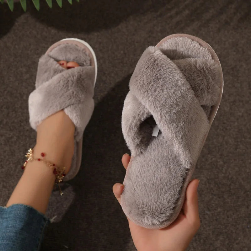 Luvo | Cozy Slippers for Women - Open Toe