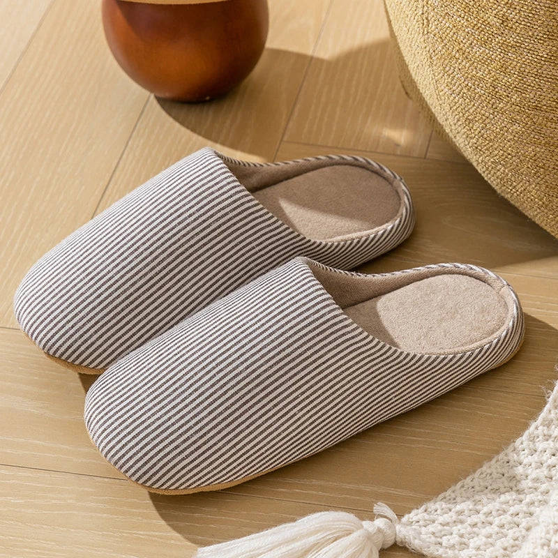 Luvo | Chaussons d’Intérieur Unisexe – Rayés et Pratiques