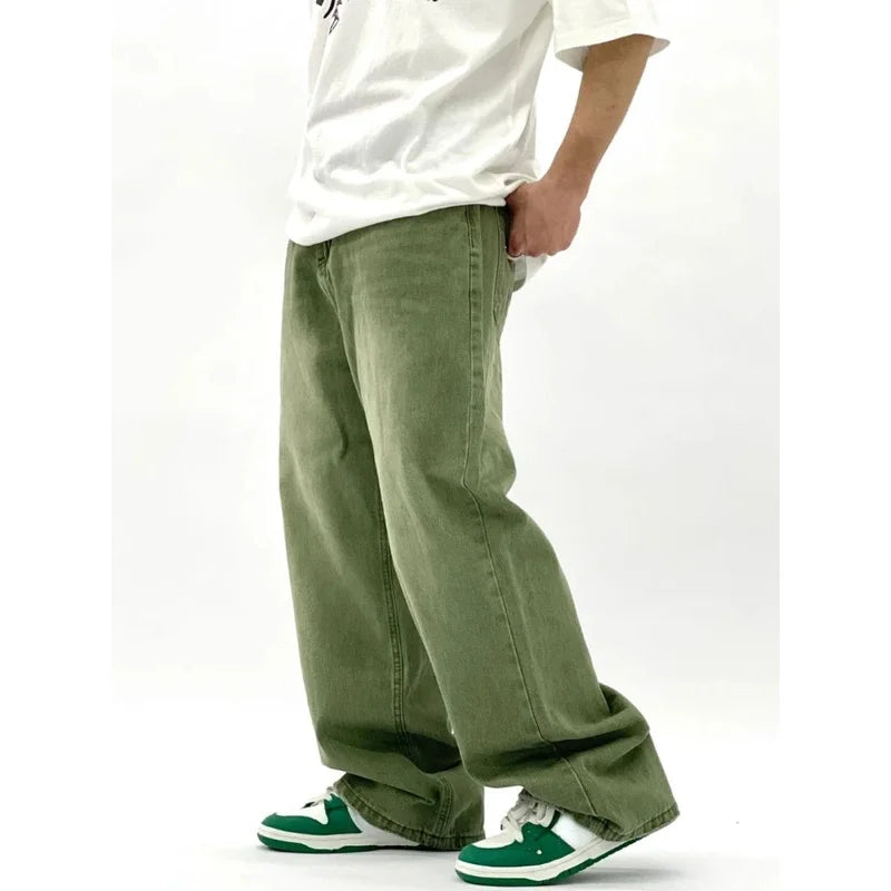 Luvo | Jean Baggy pour Homme - Vert