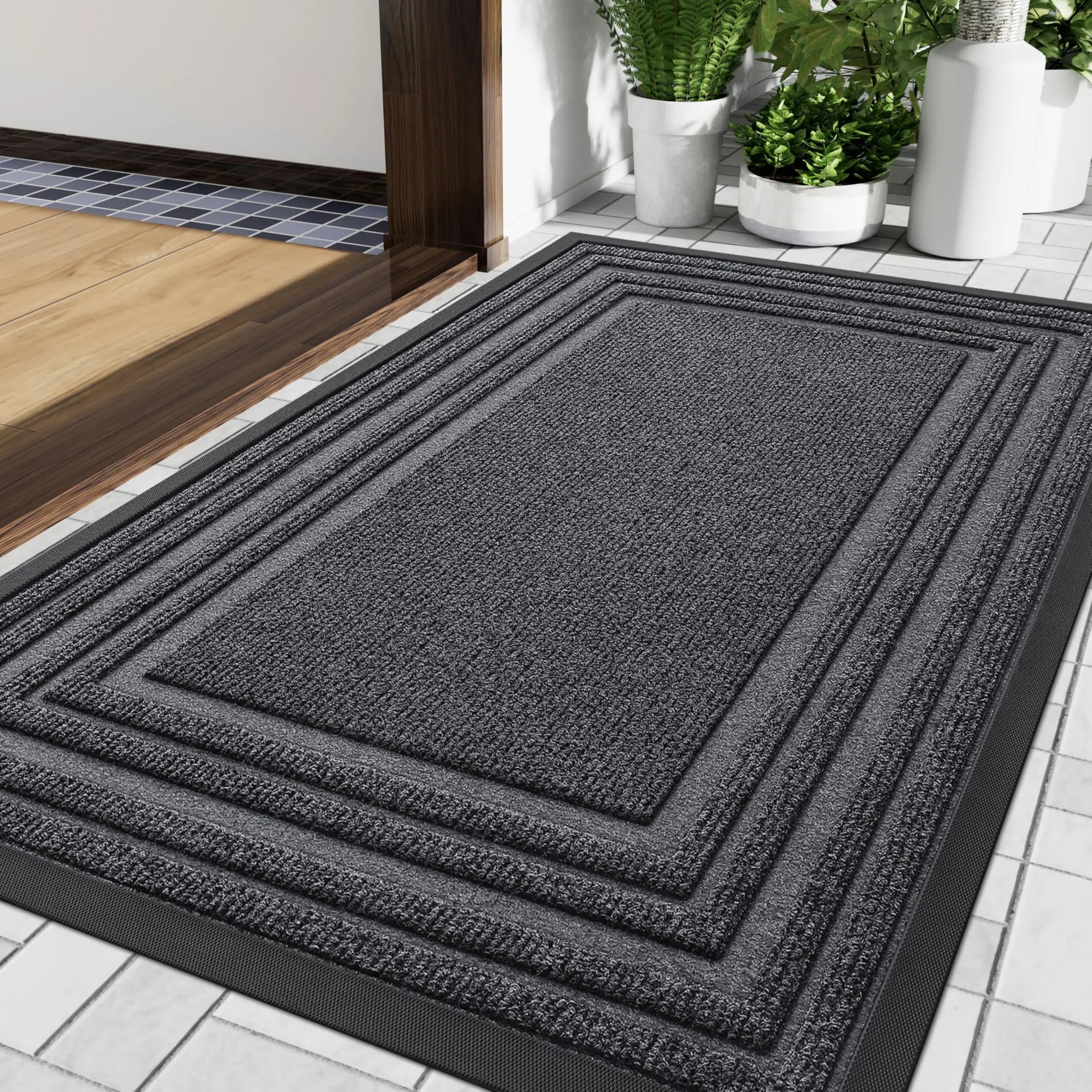 Luvo | Thin Non-Slip Doormat in Natural Rubber for Indoor and Outdoor Use