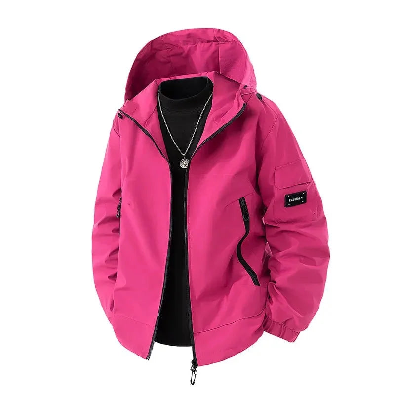 Luvo | Veste de Ski d’Hiver pour Homme avec Capuche – Grande Taille