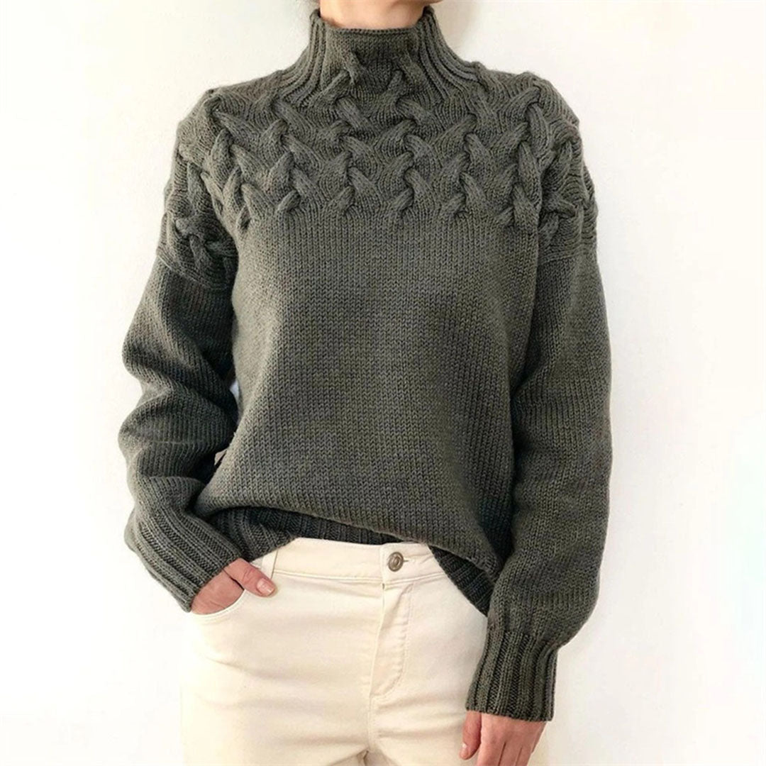 Luvo | Pull à Col Roulé en Maille pour Femme – Hiver