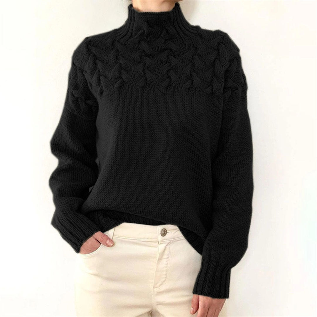 Luvo | Pull à Col Roulé en Maille pour Femme – Hiver