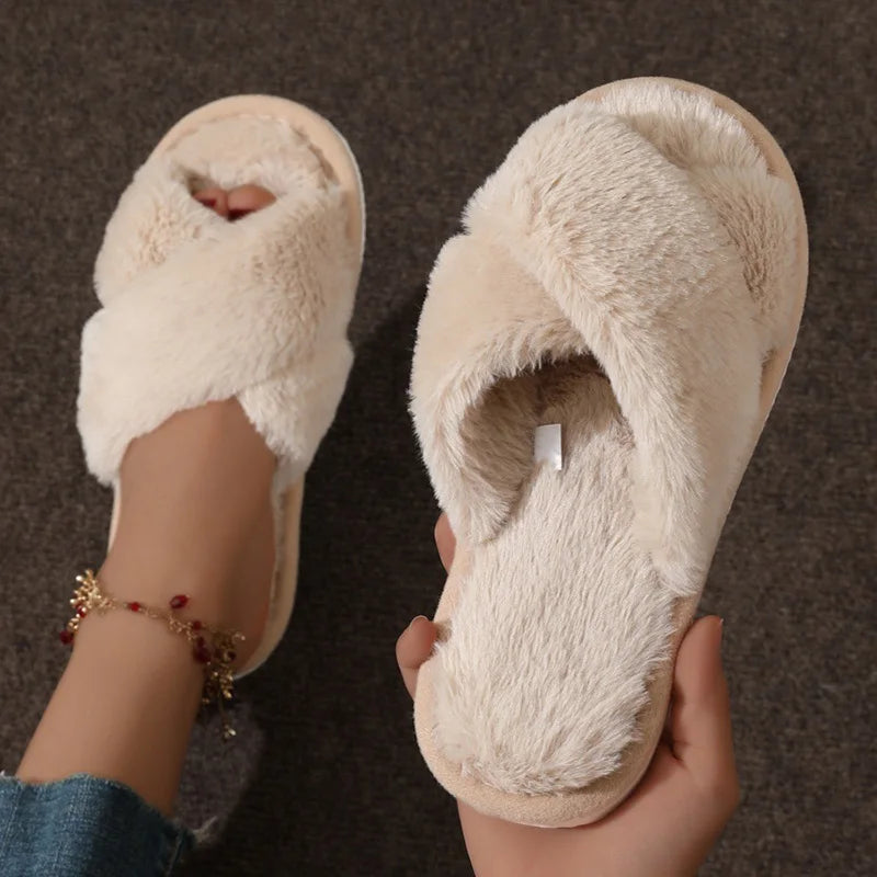 Luvo | Cozy Slippers for Women - Open Toe