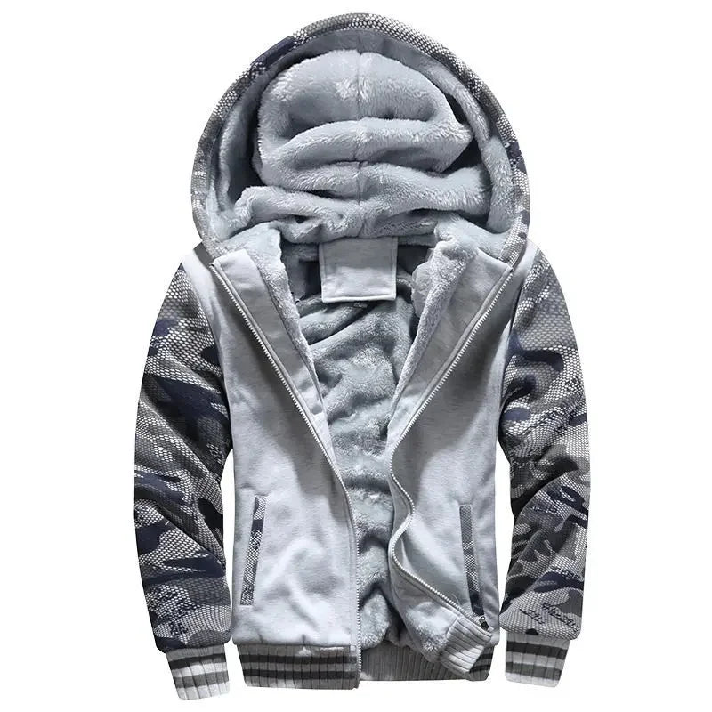 Luvo | Veste polaire matelassée pour homme – Avec capuche
