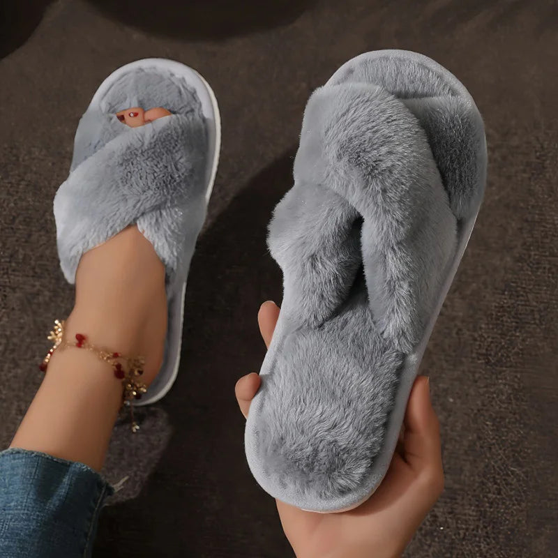 Luvo | Cozy Slippers for Women - Open Toe