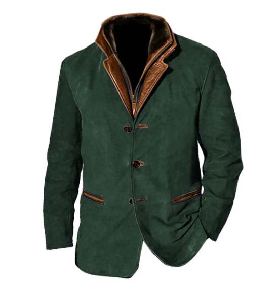 Luvo | Doudoune pour Homme – Avec Boutons et Vintage