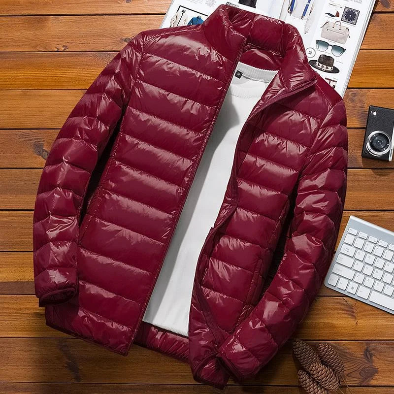 Luvo | Veste d’hiver matelassée à capuche pour homme – Manches longues