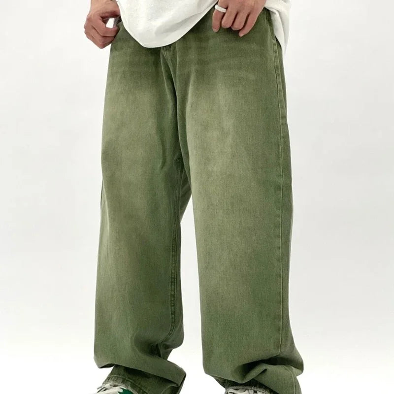 Luvo | Jean Baggy pour Homme - Vert