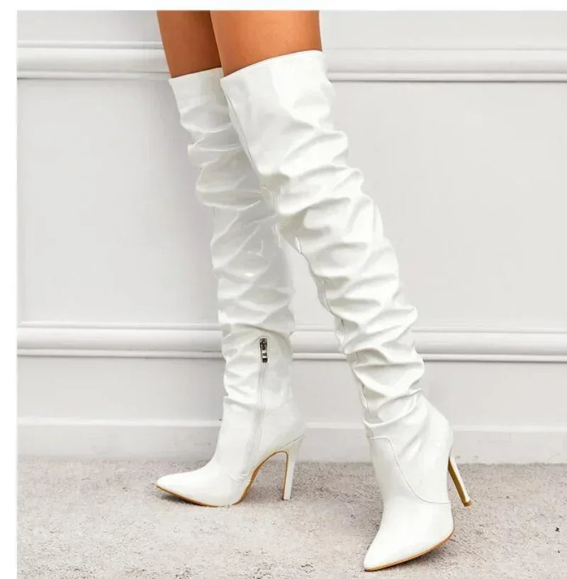 Luvo | Cuissardes pour femme – Talon aiguille avec bout pointu
