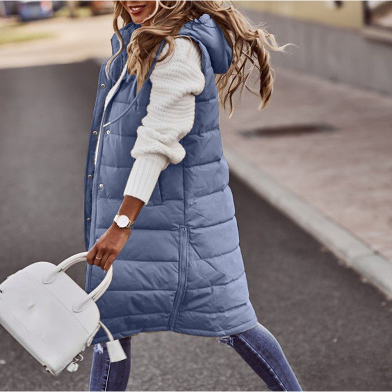 Luvo | Gilet Long et Chaud pour l’Hiver – Femme