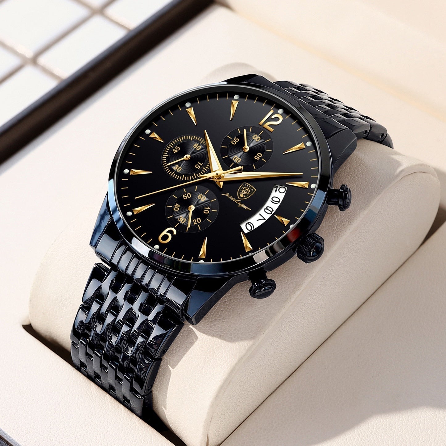 Luvo | Montre Élégante pour Homme avec Bracelet en Acier – Intemporelle et Raffinée