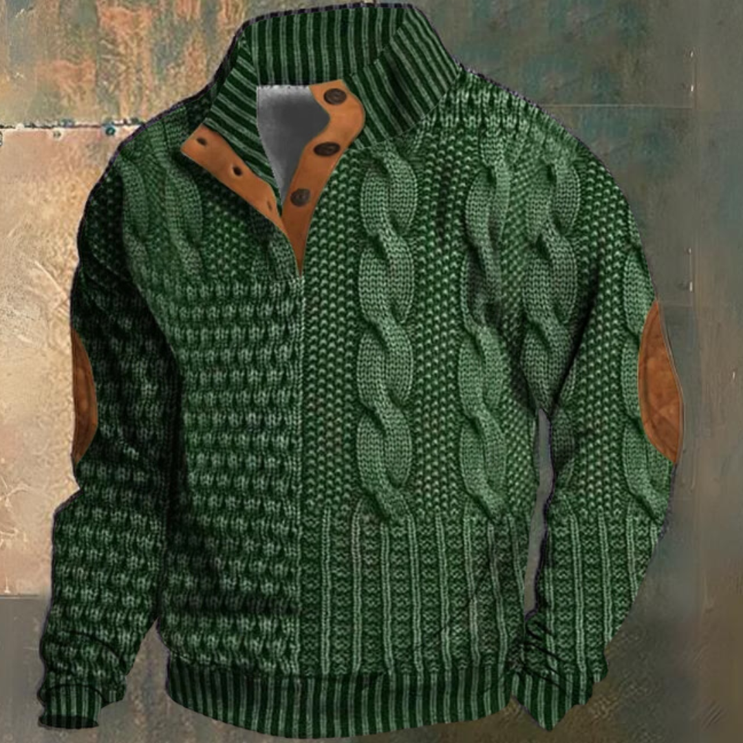 Luvo | Pull pour Homme – Maille Épaisse à Manches Longues