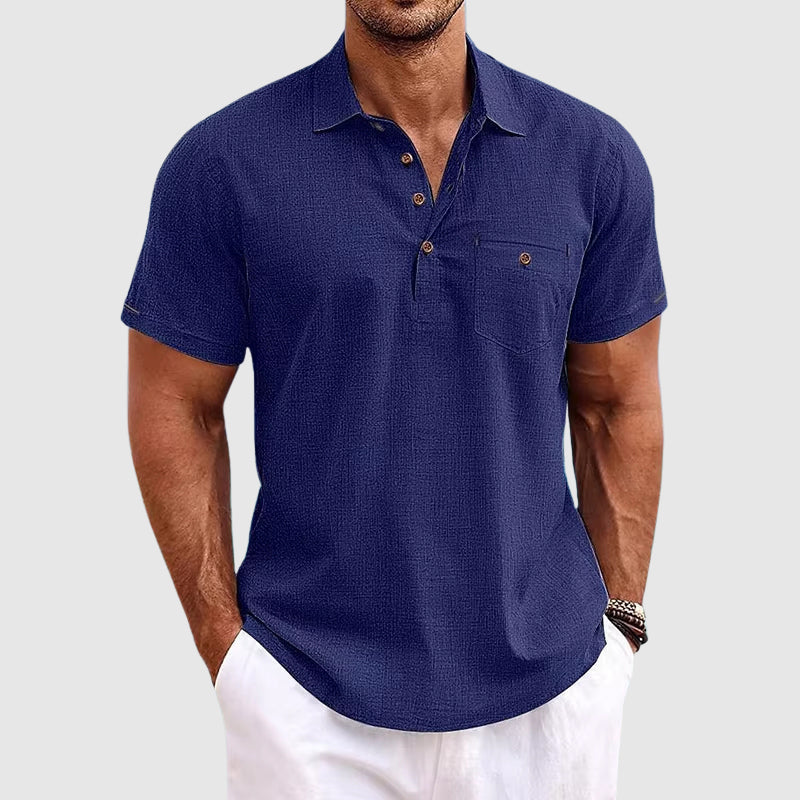 Luvo | Polo en Lin pour Homme – Élégance Décontractée et Luxe Estival