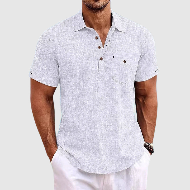 Luvo | Polo en Lin pour Homme – Élégance Décontractée et Luxe Estival