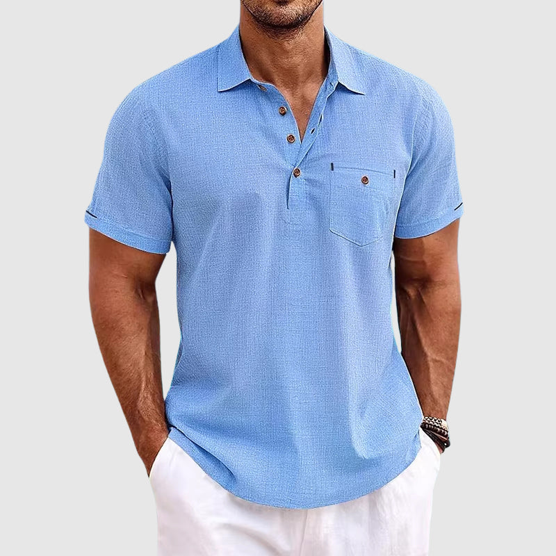 Luvo | Polo en Lin pour Homme – Élégance Décontractée et Luxe Estival