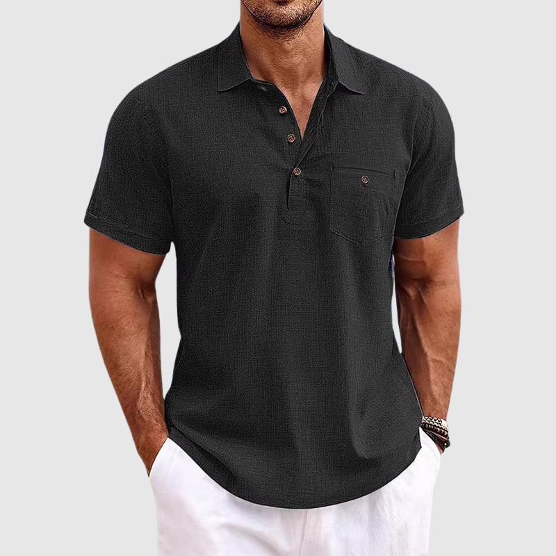 Luvo | Polo en Lin pour Homme – Élégance Décontractée et Luxe Estival
