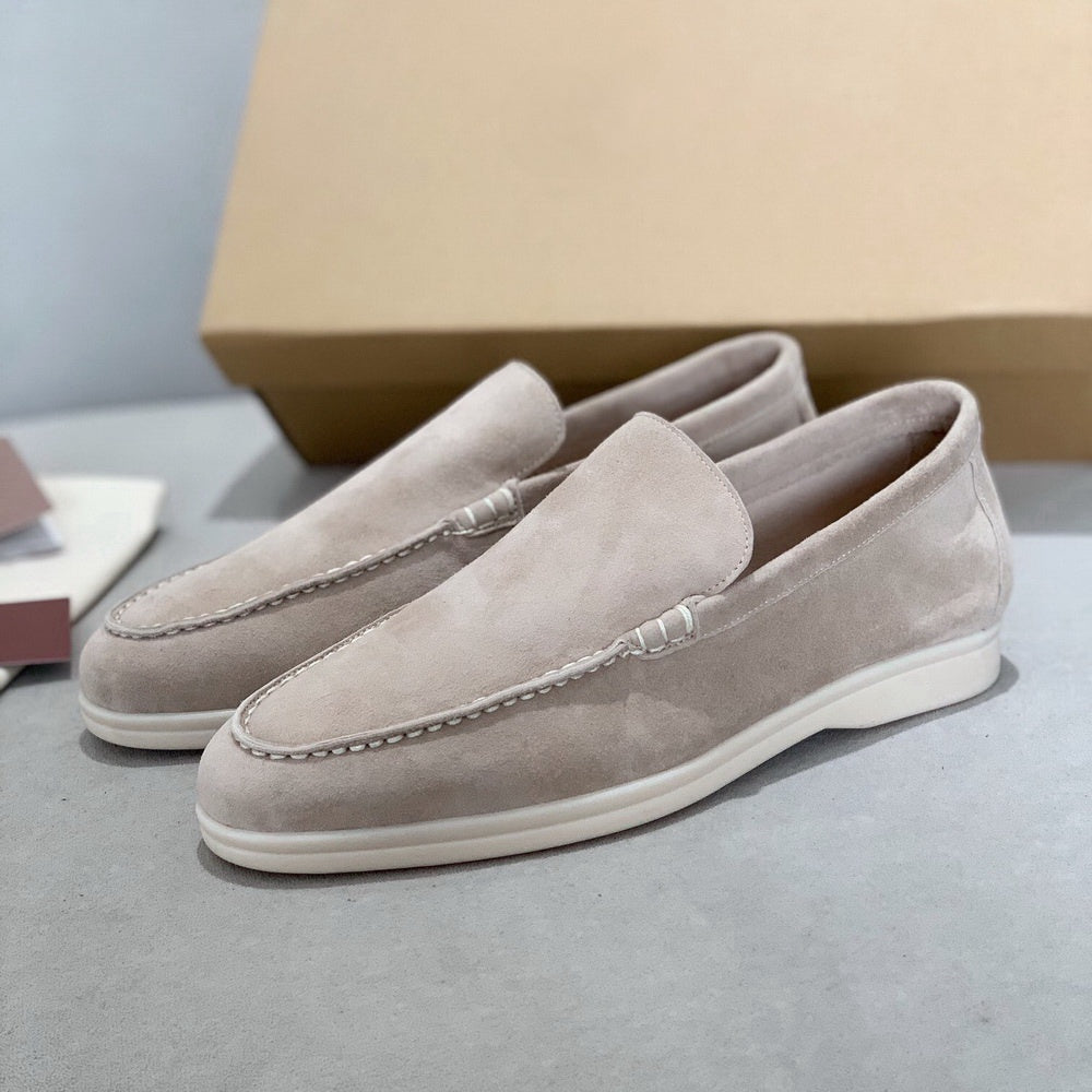 Luvo | Mocassins pour homme – Daim, design minimaliste et style Old Money
