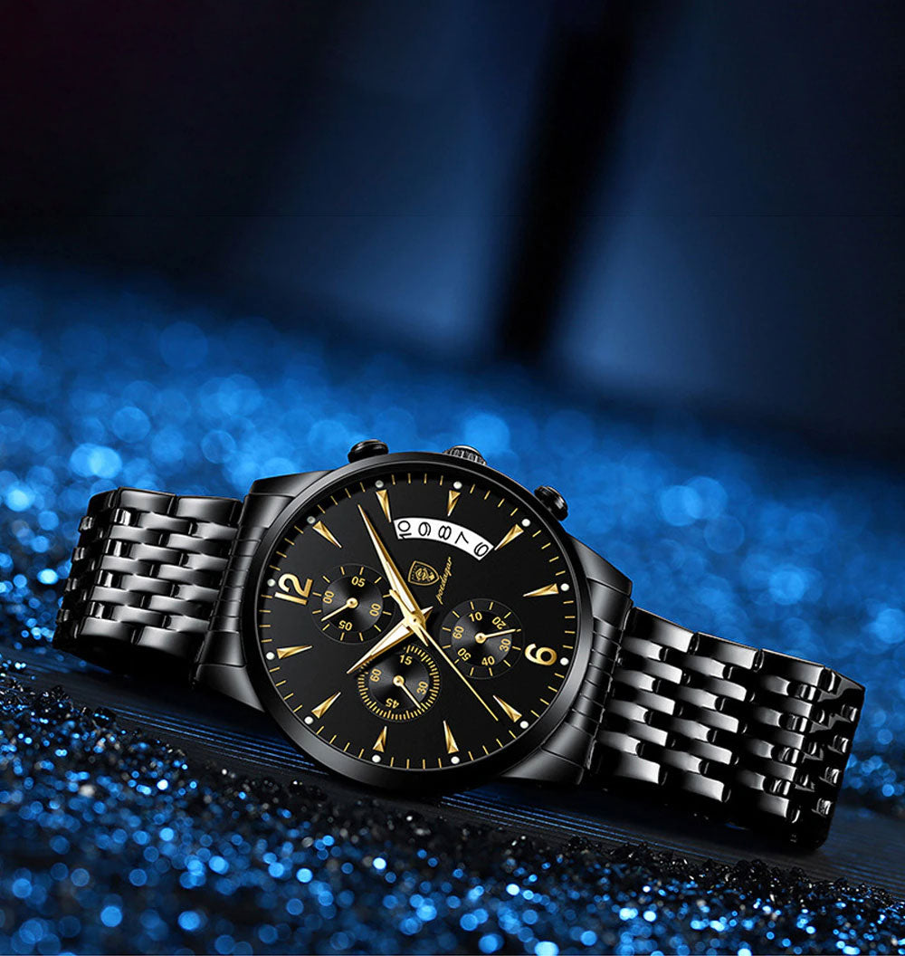 Luvo | Montre Élégante pour Homme avec Bracelet en Acier – Intemporelle et Raffinée