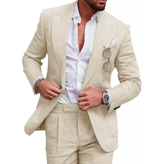 Luvo | Costume d'Été pour Homme – Coupe Slim & Élégant pour Mariage ou Affaires