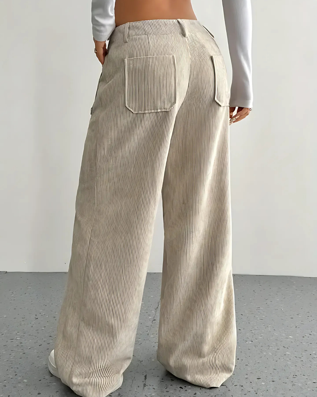 Luvo | Pantalon en velours côtelé à jambes larges pour femmes