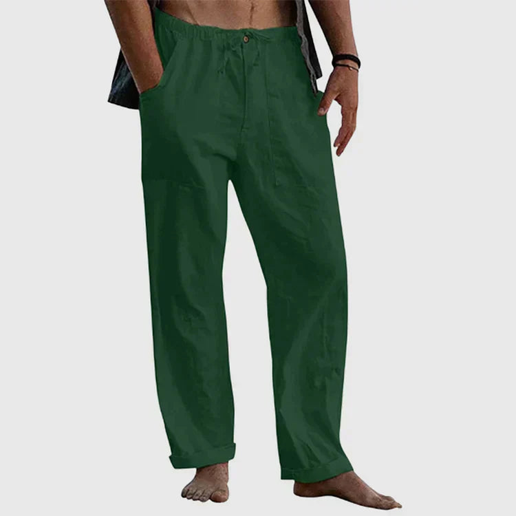 Luvo | Pantalon de lin décontracté pour hommes