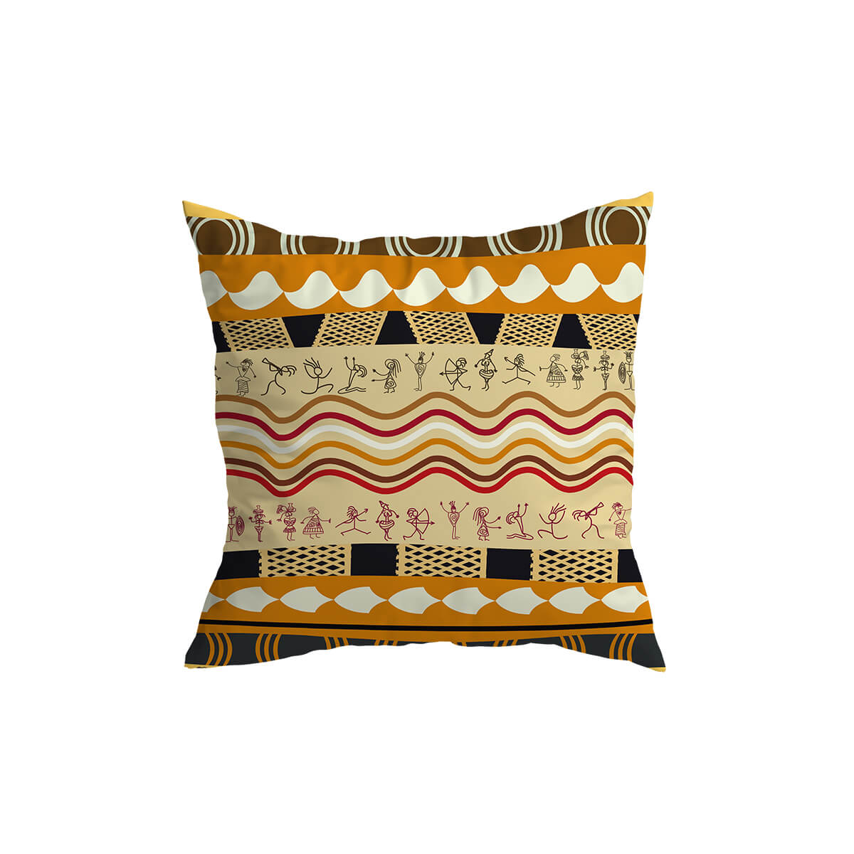 Luvo | Decorative cushion with African pattern – for decoration