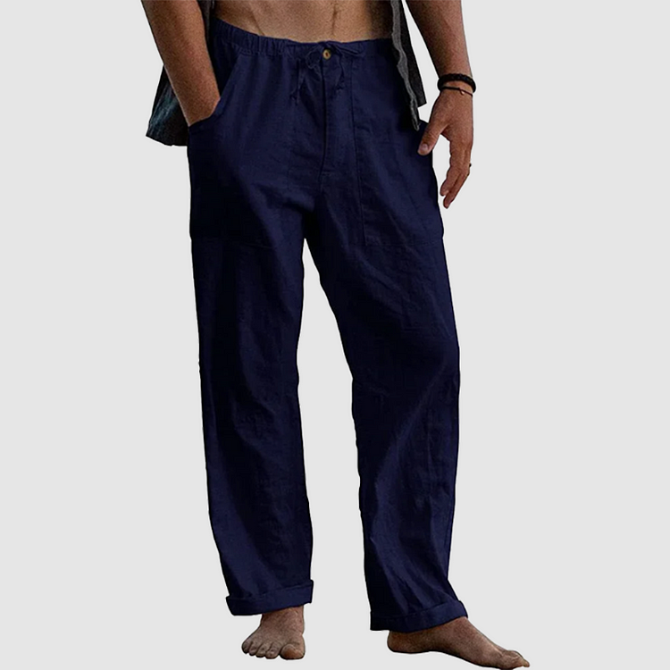 Luvo | Pantalon de lin décontracté pour hommes